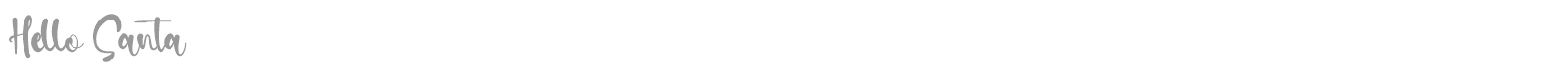 Hello Santa font preview